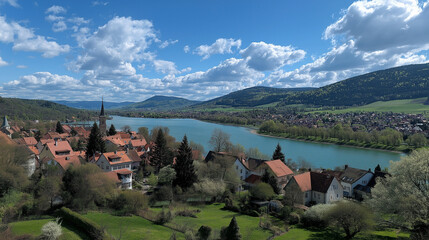 lake view bled in slovenia