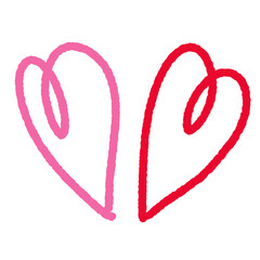 Heart hand drawn