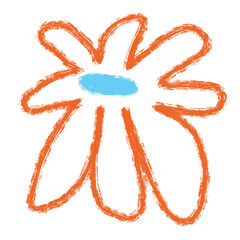 Flower hand drawn