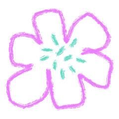 Flower hand drawn