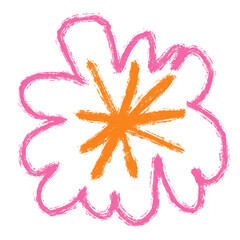 Flower hand drawn