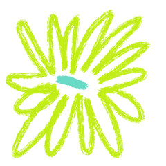 Flower hand drawn