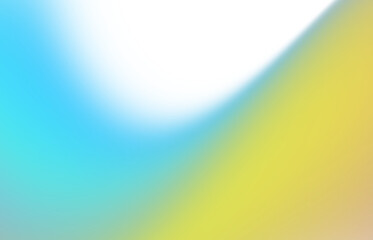 Abstract gradient flow of blue yellow colors