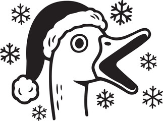 Christmas honking goose © Daria