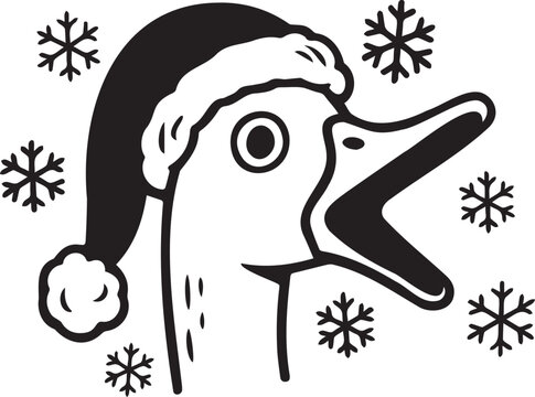 Christmas honking goose