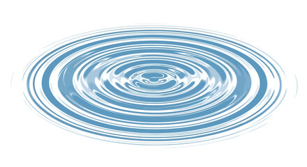 Fototapeta premium Mesmerizing concentric water ripples create a captivating optical illusion on a white backdrop