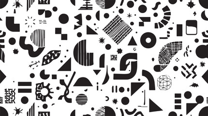 Seamless Music Note Pattern Vector Icon Set Doodle Sketch Illustration Collection Design Wallpaper