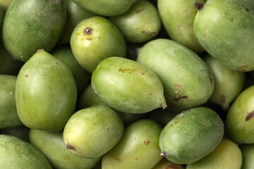 Kiwi Berries Healthy Fruit Snack. Close up, macro