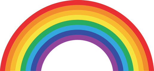 Obraz premium Vibrant rainbow arching brightly, promising hope and new beginnings