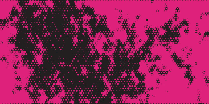 Bold vector background with an urban, pop-art feel. Textured black paint drips over a bright pink surface. Perfect for edgy fashion branding and music posters.Vector ilustration