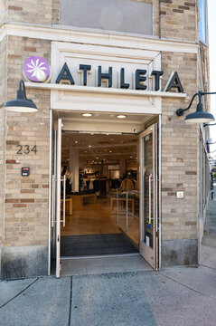 Westfield, New Jersey, USA - October 3, 2025: Athleta store in Westfield New Jersey.