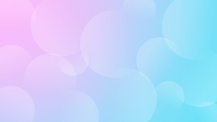 Cute and pop simple gradient background of bubbles