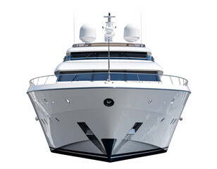 Elegant Private Yacht Isolated for Marine Lifestyle Concept PNG