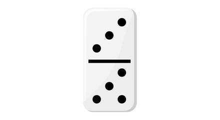 Single domino tile featuring a five and three configuration ideal for board game illustrations