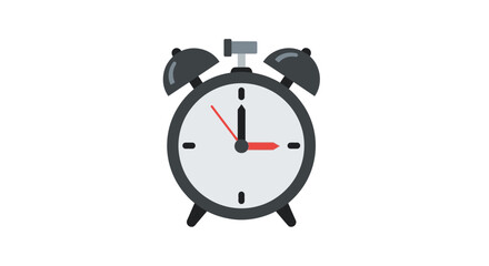 Retro alarm clock illustration signaling the passage of time and urgency reminder icon