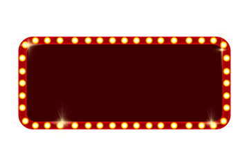 neon sign Theater circus vintage hand drawn on transparent background © 7nov.studio