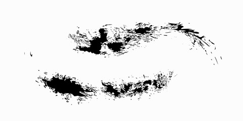 Abstract Black and White Grunge Background with Halftone Style. Brush Strokes for Banners, Posters, or Sports, Modern.