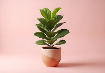 Obraz premium Fiddle Leaf Fig in Terracotta Pot