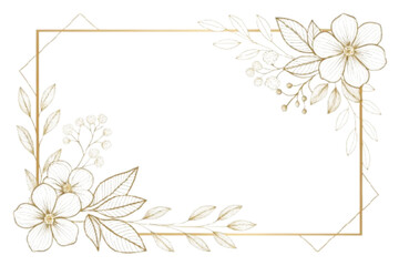 Obraz premium floral background with frame