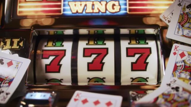slot machine jackpot lucky sevens casino winning gaming