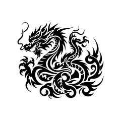 dragon tattoo vector