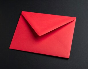 Red envelope on dark background