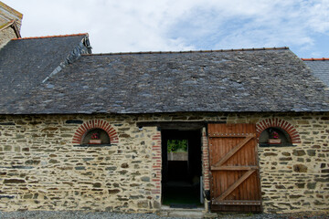 Ancienne maison traditionnelle bretonne. France