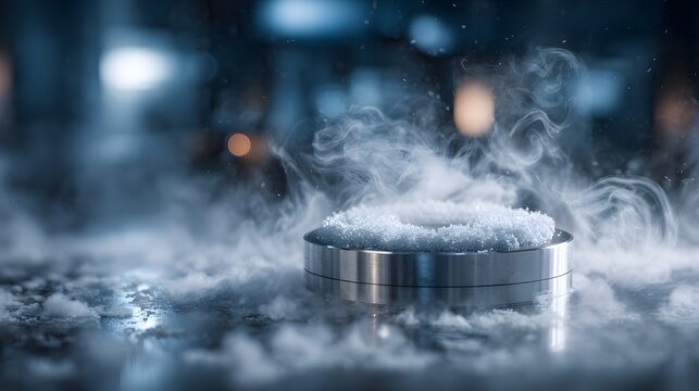 Explore the science of cryogenics and dry ice experiments showcasing extreme cold and condensation effects