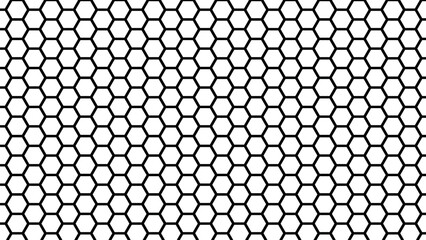 Net seamless pattern. hexagon pattern.