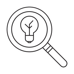 Search icon. Linear search web icon. Magnifying glass linear icon collection. Editable stroke. Vector.