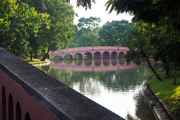 Thailand 13  October 2025 - A photo taken at Chatuchak Park where rain just fell on the trees.