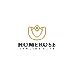 Minimalist construction company logo design representing architectural excellence and building