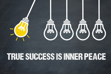 Fototapeta premium True success is inner peace 