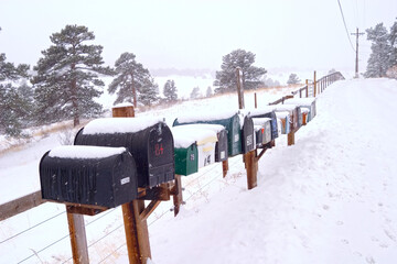 Mailboxs in Ridgeway, Colorado