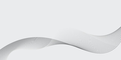 Aesthetic modern Abstract vector background with black wavy lines. EPS10