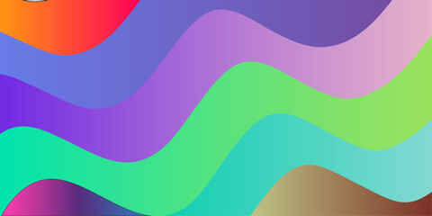 Modern dynamic Abstract background With colorful paper wave Shapes.Graphic design banner pattern background template with dynamic curve shapes.