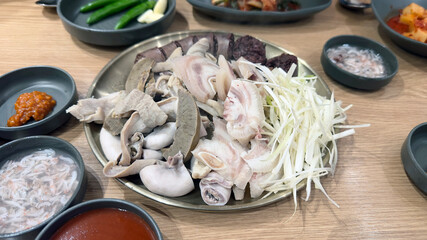Boiled Pork Head Meat Slices Korean Food