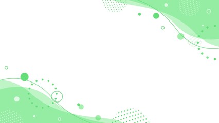 Simple wave and geometric cute frame background