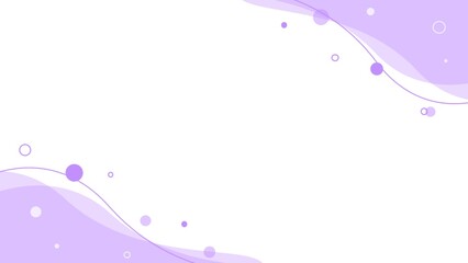 Simple wave and geometric cute frame background