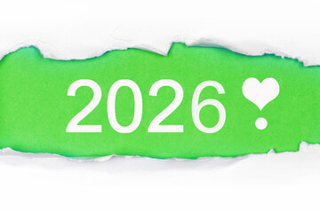 the year 2026 A Fresh Start Through Torn Paper