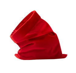 Xmas Santa bag isolated single object. Christmas gift sack cutout.New year decor.Delivery.