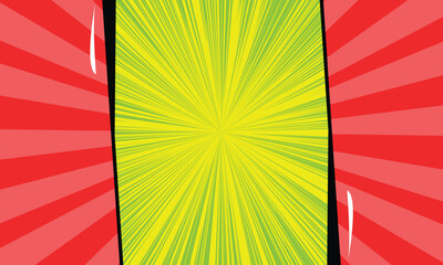 comic frame background on cartoon style