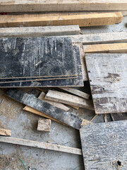 Reinforced concrete system construction, formwork details before pouring concrete