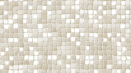 Fototapeta premium Seamless ivory mosaic with soft reflective tiles creating a modern neutral texture for elegant interior surfaces
