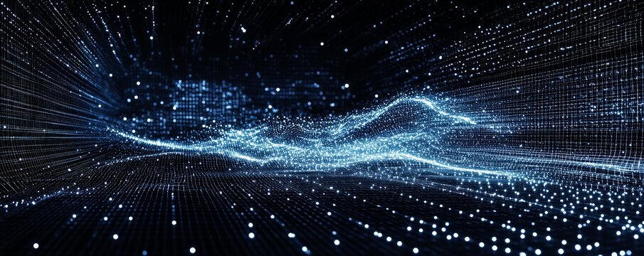 Advanced Digital Data Flow and Visualization Concept - Powered by Adobe