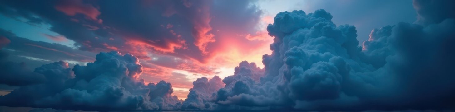Menacing asperitas cloudscape, turbulent time-lapse sequence , cloud art, meteorological phenomenon