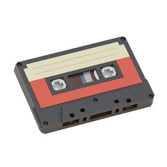 Classic voxel art cassette tape representing vintage music and pixel art