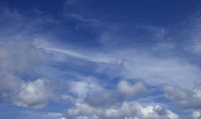 blue sky white clouds nature