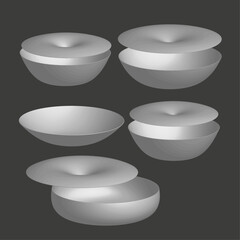 vector 3D vase illustration template