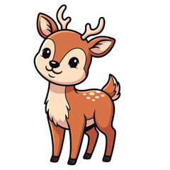 standing deer vector